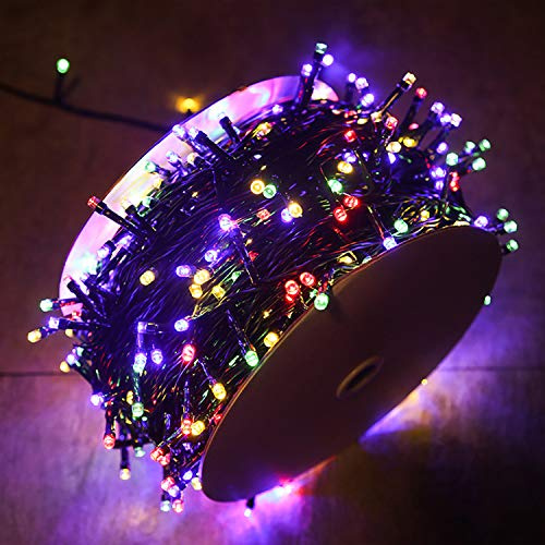 YRHome 30m 300 LED Lichterkette Außen Innen Lichterketten mit stecker Lichterkettenvorhang Bunt 8 Modi Speicherfunktion Weihnachtsbeleuchtung für Weihnachten Party Hochzeit Ostern Wasserdicht IP44