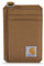 Carhartt Herren Vordertasche, strapazierfähige Canvas oder Leder Geldbörse mit & ohne Geldclip, Nylon Duck Brown, Einheitsgröße