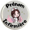 badge broche infirmière personnalisable