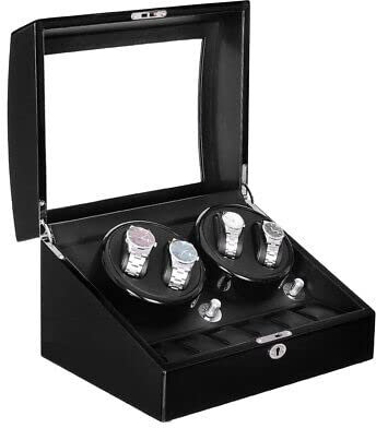 Automatisch Rotierender Uhrenbeweger Schmuckaufbewahrung Black Box 5 Modi Automatic Watch Winder Rotation Display Case With Led Light Modes Dhl Automatischer Uhren Vitrine Mit Leisem Motor Uhrenbox