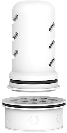 GLACIER FRESH GF-70 & GF-71 Wasserfilter Kartuschen-Kombination, Kompatibel mit GLACIER FRESH Glas Wasserfilter-Kanne, 1 Membran-Mikrofilter und 1 Aktivkohlefilter