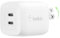 Belkin 45W Dual USB Type C Wall Charger, Fast Charging Power Delivery 3.0 with GaN Technology for iPhone 13, 12, Pro, Pro Max Mini, iPad Pro 12.9, 11, MacBook, Galaxy S22, Plus, Ultra, Tab and More