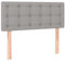 vidaXL Kopfteil, Bettkopfteil mit Holzbeinen, Höhenverstellbar Polsterkopfteil für Bett, Betthaupt Bettzubehör Schlafzimmer, Hellgrau 100x5x78/88cm Stoff