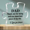 Merclix Gifts for Dad Who Has Everything Puzzle Shaped Acrylic Plaque Dad Gifts from Daughter Daddy Presents from Son Fathers Day Birthday Christmas Ideas