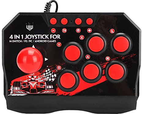 Arcade Fight Stick, Wired Arcade Joystick Arcade portatile universale Fight Stick Accessori Stick Arcade Hori Bouton Arcade per controller di gioco per computer per Switch/PC/PS3