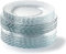Duralex® - Service de 18 Assiettes Ondulées Le Picardie® - Plate 23cm, Creuse 23cm, Dessert 20,5cm - Verre Transparent Ultra Résistant aux Rayures,Compatible Micro-ondes,Lave-Vaisselle,Made in France
