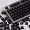 124 Tasten Double Shot Black Keycaps Cherry Profile Japanese Tripleshot Keycap Set for 60% 65% 95% Cherry Mx Switches Mechanische Keyboard