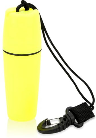 equlup Bouteille De Conteneur De Kayak, 13cm/5,1 Pouces Bouteille Scellée Flottante pour Bateau Bouteille De Conteneur Sèche Portable Détachable avec Corde À Crochet pour Fournitures De Plongée