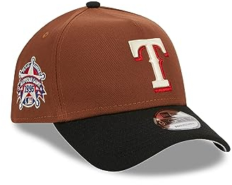 New Era Texas Rangers MLB Harvest All Star Game 1995 Brown Black 9Forty A-Frame Snapback Cap - One-Size