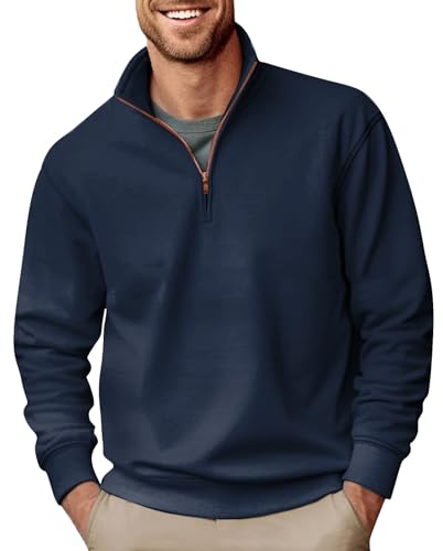 Vasreyy parka herren jagd jacke für herren steppjacke herren winter rollkragen herren Steppmantel Herren Windbreaker Herren Gefüttert Sweatjacke Ohne Kapuze Herren Herren Mantel Grau (4XL, Navy)