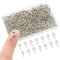 Hocansen 300 Pieces Eye Pins 17x8mm Small Screw Eye pins Hooks Mini Eye Hooks Screw in for Cork Top Bottles DIY Jewelry Making (17 * 8mm)