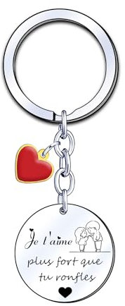 ZYMGUO Saint-Valentin Homme Petit ami Porte-clés Cadeau couple, pour Homme Petit ami Originale Porte-clés, Cadeau Noël/Saint-Valentin