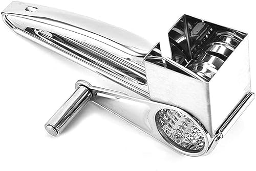 Grattugia Con Manovella Per Formaggio In Acciaio Inox Tamburi Trituratore