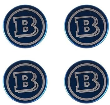 AFSNT 4 Stück Auto Rad Nabenkappen Aufkleber für Smart Brabus 58mm,Radnabenkappen Logo-Aufklebern Wasserdicht Staubdicht Nabendeckel Radnabenabdeckung,C