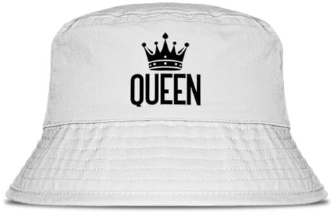 Prozente Momente Queen - Fischerhut | Anglerhut | Sonnenhut | Sommer | Party | Malle | lustige Sprüche | OneSize | Malle | Urlaub | Weiß
