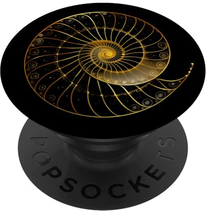 Fibonacci Spiralverhältnis Mathematiker Heilige Geometrie PopSockets mit austauschbarem PopGrip