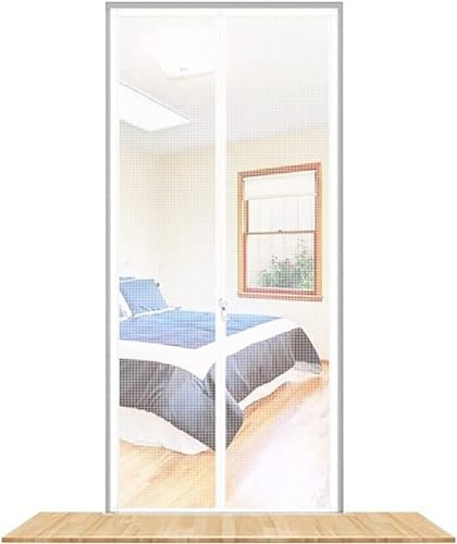 Porta Con Zanzariera For Gatti, 110 Cm X 220 Cm, Resistente Ai Gatti, Antigraffio, Con Cerniera, For Soggiorno, Camera Da Letto, Cucina, Patio, Cani, Gatti, Zanzariera Antigraffio Con Chiusura A Cerni