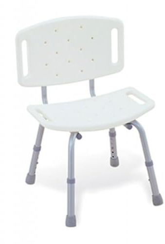 Asiento Ducha con Respaldo. Silla Ortopedica Ducha Antideslizante. Silla de Baño Geriatrica. Silla para Plato de Ducha Regulable en Altura. Silla de Ducha para Personas Mayores.
