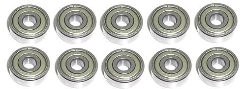 Kugellager 7x22x7 mm - 627 ZZ metallgedichtet 10 Stück - rcbay | Chromstahl Miniatur Rillenkugellager für 7mm Welle