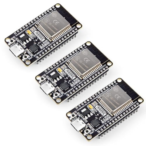 ELEGOO ESP-32 Development Board USB-C, 2.4GHz WiFi+Bluetooth, Support AP/STA/AP+STA, Microcontroller for Arduino IDE