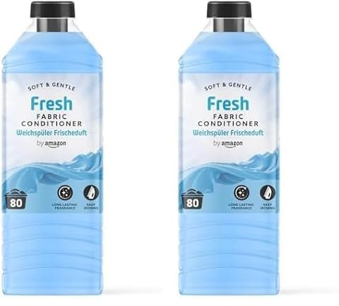 By Amazon Weichspüler, Frischeduft, 80 Waschladungen (Packung mit 2)