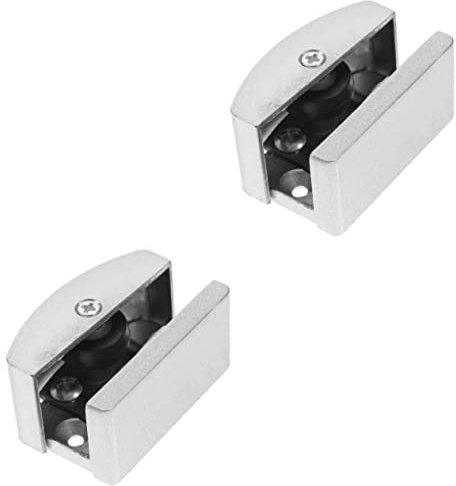 ORFOFE 2pezzi Guida Inferiore Per Porta Doccia Montaggio Semplice E Funzione Anti-swing Per Porte Scorrevoli Per Bagni E Camere Da Letto