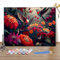 MEIYUDA Peinture par Numero Adulte Oiseaux Fleurs, Diy Peinture Acrylique pour Adultes Débutants Facile sur Toile Avec Peintures et Pinceaux Decoration Maison Cadeau 40x30cm(sans Cadre)