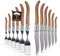 Baumfeld Steak- und Pizza-Messer-Set, Laguiole-Stil – Premium Edelstahlklingen (12, teilig)
