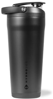 HydroJug Stainless Steel Cocktail Shaker 24 Ounce, Insulated, Leak Proof, BPA-Free, with Silent Mixing Grid, No Clumps, No Noise, Cocktail Shaker for Fitness and Sports