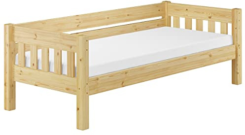 Erst-Holz®Stabiles Futonbett Kieferbett 90 x 200 cm MassivholzRollrost und Matratze inkl.