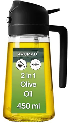 KRUMAD Ölsprüher, Olivenölspender, Öl sprühflasche Küche, Küchenöl Spender