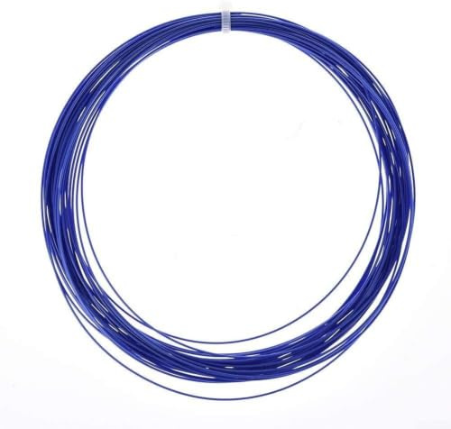 Cuerda de bádminton 0.70mm Nylon Raqueta Línea de alambre Cuerdas de entrenamiento duraderas a granel para principiantes Reemplazo Soft Control Shuttle (azul)
