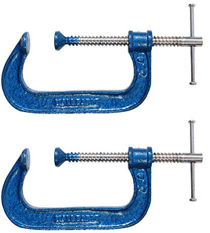 2X Heavy Duty 4 Malleable G Clamps - Large Grip/Vice Wood Metal Joinery Welding DIY