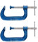 2X Heavy Duty 4 Malleable G Clamps - Large Grip/Vice Wood Metal Joinery Welding DIY