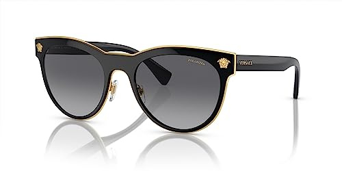 Versace VE 2198 1002T3 Black Plastic Phantos Sunglasses Grey Polarized Lens