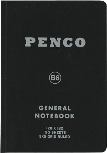 HIGHTIDE Hi Tide Penko Notizbuch, B6, quadratisch, schwarz, CN159
