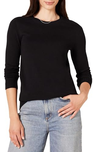 Amazon Essentials Women's 100% Cotton Crewneck Sweater (Available in Plus Size)