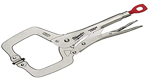 Milwaukee Torque Lock Locking C-Clamp with Swivel Pads 280mm (11in), Silver