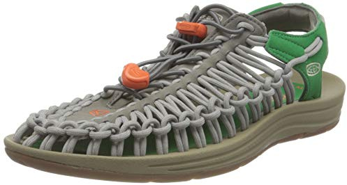 KEEN Herren Uneek Sandalen, Steel Grey/Jolly Green, 41 EU