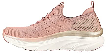 Skechers D'lux Walker - Let It Glow, Sneakers Donna, Oro (Rose Knit /Gold Trim), 37 EU