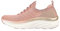 Skechers D'lux Walker - Let It Glow, Sneakers Donna, Oro (Rose Knit /Gold Trim), 37 EU