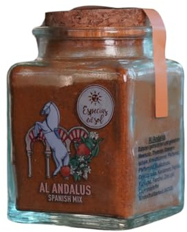 Erlesene Gewürz Mischungen, moderne Trend Gewürzmischungen im Glas aus einer spanischen Manufaktur zum Würzen, Grillen, einlegen (Mischung 5 AL ANDALUS)