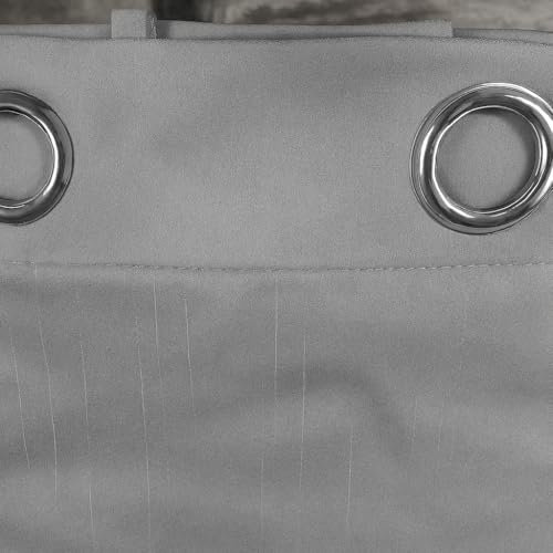 Corredocasa Tenda Raso Cuba Coprente Oscurante Resistente Antipiega con Occhielli per Soggiorno Camera Ufficio Balcone Porta Finestra 140x290 cm Colori Assortiti(Grigio)