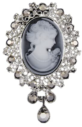 Victoria Vintage Beauté PictureBrooch Broches Femme Marque Bijoux Reine Camée Broches Strass pour Les Femmes Cadeau De Noël Useful and Practical