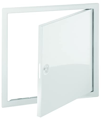 Upmann Revitür SOFTLINE sv 500x700 RAL9016 weiß, mit Vierkant, Wandeinbau