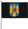 Wappen von Rumänien Flagge 3 x 5 Ft – UV-beständig – Garten Yard Flag Outdoor Flag mit Ösen