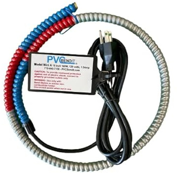 PVC Bendit PVC Pipe Heater/Bender - 1.5A, 18 Bend, 1/2 ID or Larger, Sched 40/80, Fits Inside Pipe