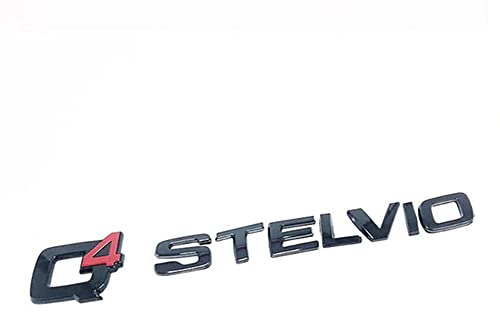 AMENAS 3D-Metall Auto-Hintere Endstück-Trunk-Emblem-Aufkleber-Abzeichen-Abziehbilder,für Alfa Romeo Stelvio Q4