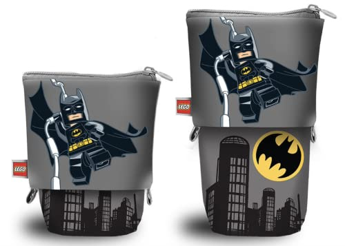 IQ LEGO DC Batman Pop Up Federmäppchen (53368) | Erweiterbar, Stauraum für Schul- und Bürobedarf
