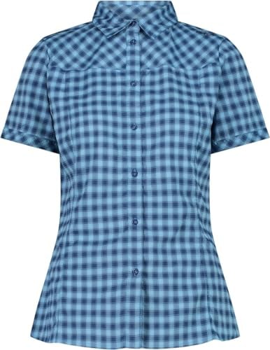 CMP Damen Bluse, Dusty Blue-Cielo Blue, 38